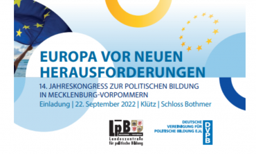 14. Jahreskongress zur politischen Bildung in MV: Europa vor neuen Herausforderungen