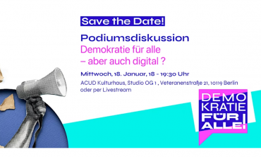 Demokratie für alle – aber auch digital!