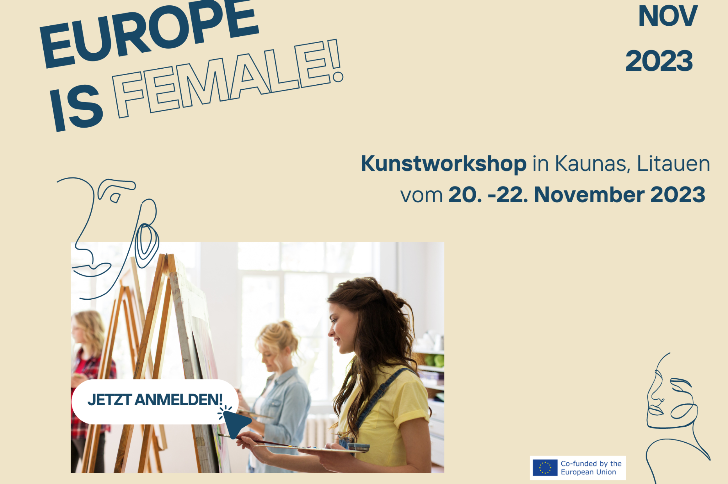 Europe is Female! Kunstworkshop in Kaunas, Litauen