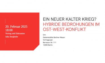 EIN NEUER KALTER KRIEG? HYBRIDE BEDROHUNGEN IM OST-WEST-KONFLIKT