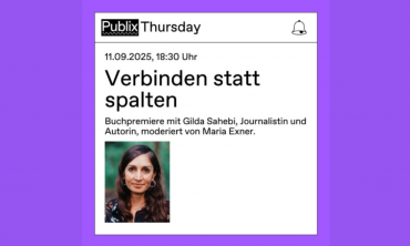 Verbinden statt spalten: Buchpremiere mit Gilda Sahebi
