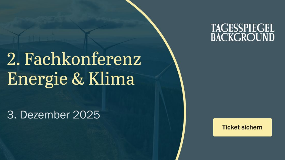 2. Fachkonferenz Energie & Klima von Tagesspiegel Background