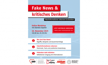 Fake News & kritisches Denken – Online-Workshop