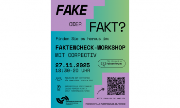 FAKE oder FAKT? – Werden Sie fit im Faktencheck beim Workshop mit CORRECTIV