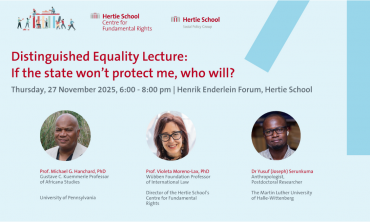 Distinguished Equality Lecture: If the state won’t protect me, who will?