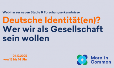 „Deutsche Identität(en)? – Wer wir als Gesellschaft sein wollen“