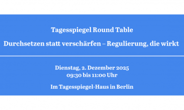 Durchsetzen statt verschärfen – Regulierung, die wirkt