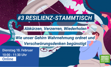 #3 Resilienz-Stammtisch: Abkürzen, Verzerren, Wiederholen – Wie unser Gehirn Wahrnehmung ordnet und Verschwörungsdenken begünstigt