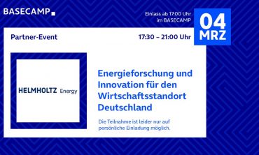Parlamentarischer Abend: Energieforschung und Innovation für den Wirtschaftsstandort Deutschland