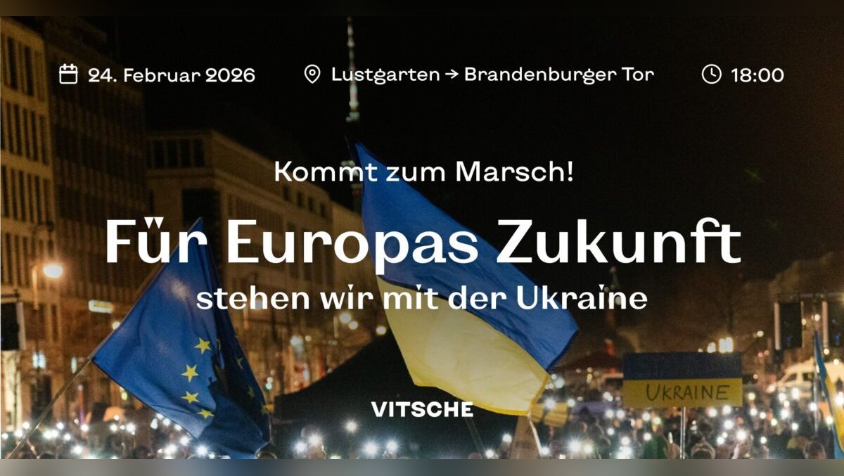 Aufruf von Vitsche zur Demo am 24. Februar 2026 – Für Europas Zukunft stehen wir mit der Ukraine