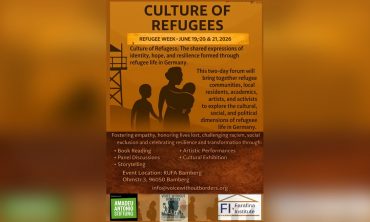 Culture of Refugees – Refugee Week 2026, Bamberg