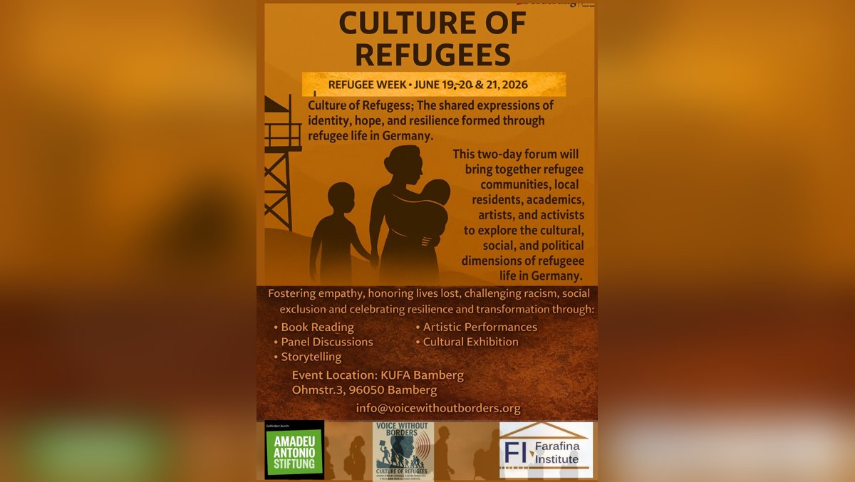Culture of Refugees – Refugee Week 2026, Bamberg