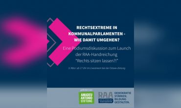 Podium: Rechtsextreme in Kommunalparlamenten – Wie damit umgehen?