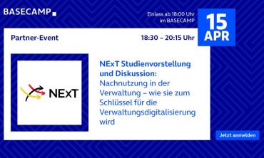 NExT Studienvorstellung und Diskussion: Nachnutzung als Schlüssel der Verwaltungsdigitalisierung