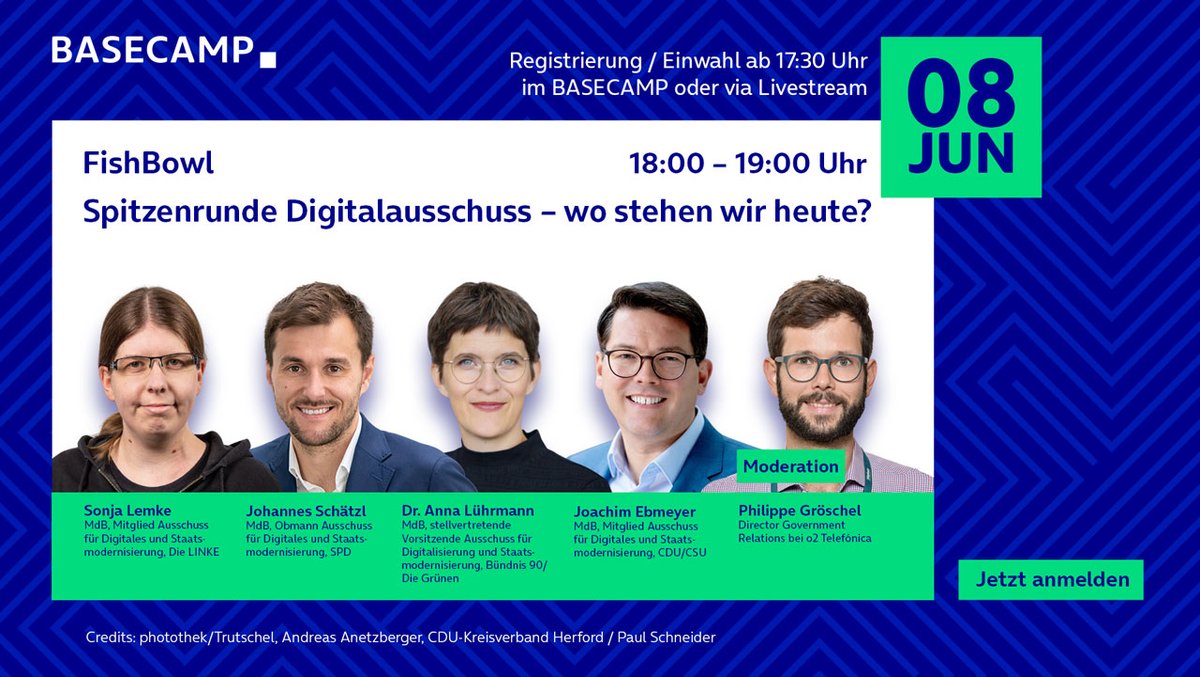 BASECAMP FishBowl: Spitzenrunde Digitalausschuss – wo stehen wir heute?