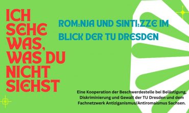 RomaSpaces – Stadtspiel auf dem Campus der TU Dresden Eine Veranstaltung des Fachnetzwerk Antiziganismus/Antiromaismus Sachsen