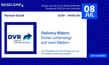 Ergebnispräsentation des Projekts Delivery Riders: Sicher unterwegs auf zwei Rädern