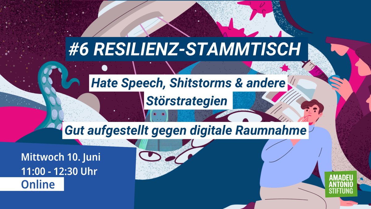#6 Resilienz-Stammtisch: Hate Speech, Shitstorms und andere Störstrategien – Gut aufgestellt gegen digitale Raumnahme