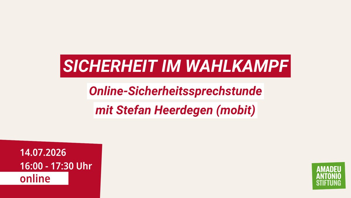 Sicherheit im Wahlkampf