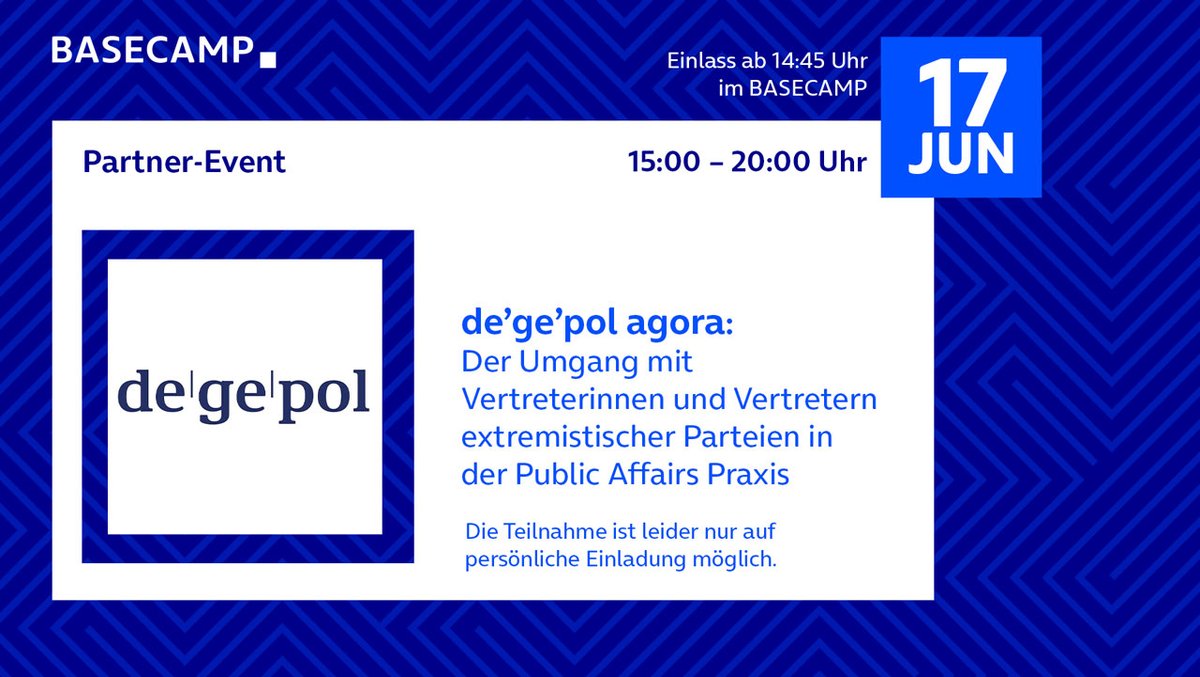 de’ge’pol agora: Umgang mit Vertreterinnen und Vertretern extremistischer Parteien in der Public Affairs Praxis