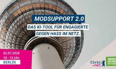 ModSupport 2.0 – Unser neues KI-Tool für Engagierte gegen Hass im Netz