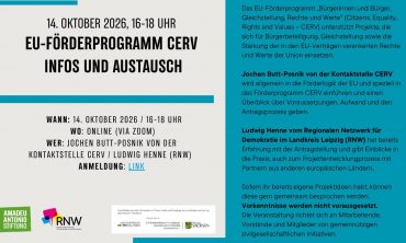 EU-Förderprogramm CERV – Infos und Austausch (digital)