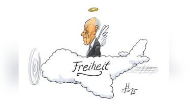 Adenauer auf der Wolke