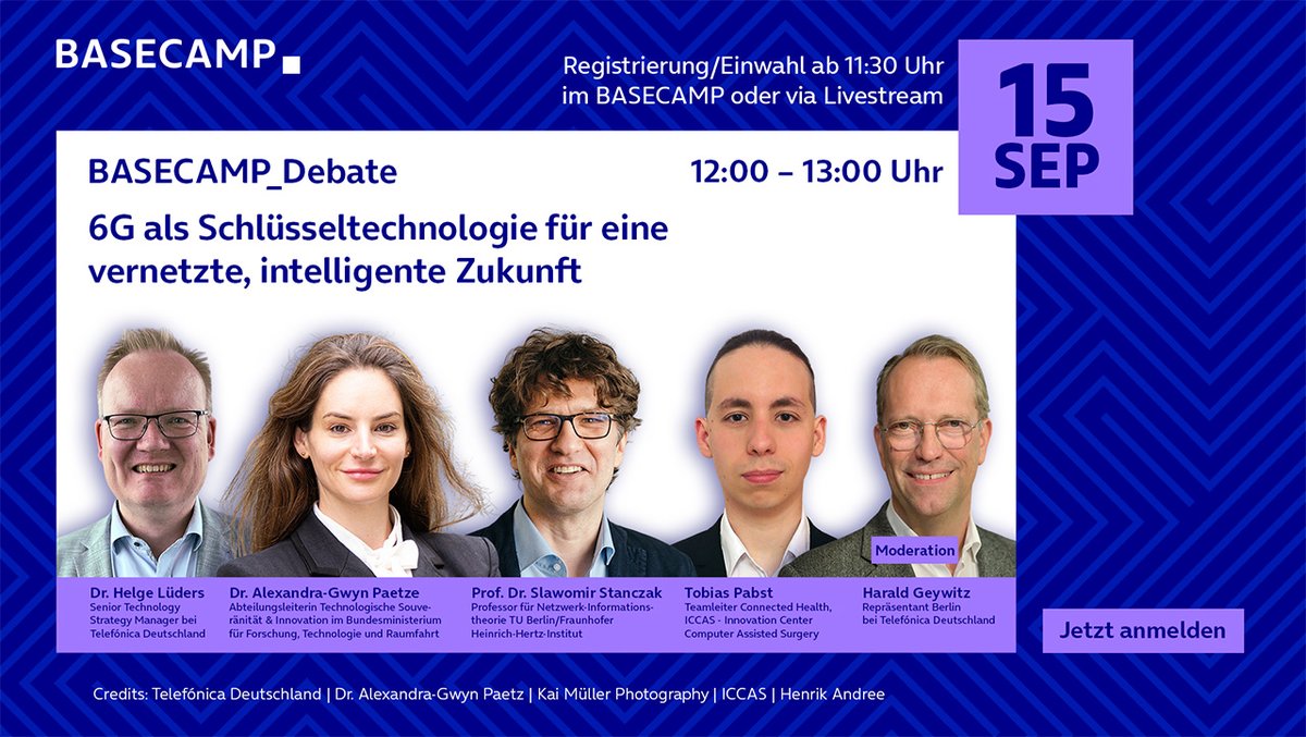 BASECAMP_Debate: 6G als Schlüsseltechnologie für eine vernetzte, intelligente Zukunft