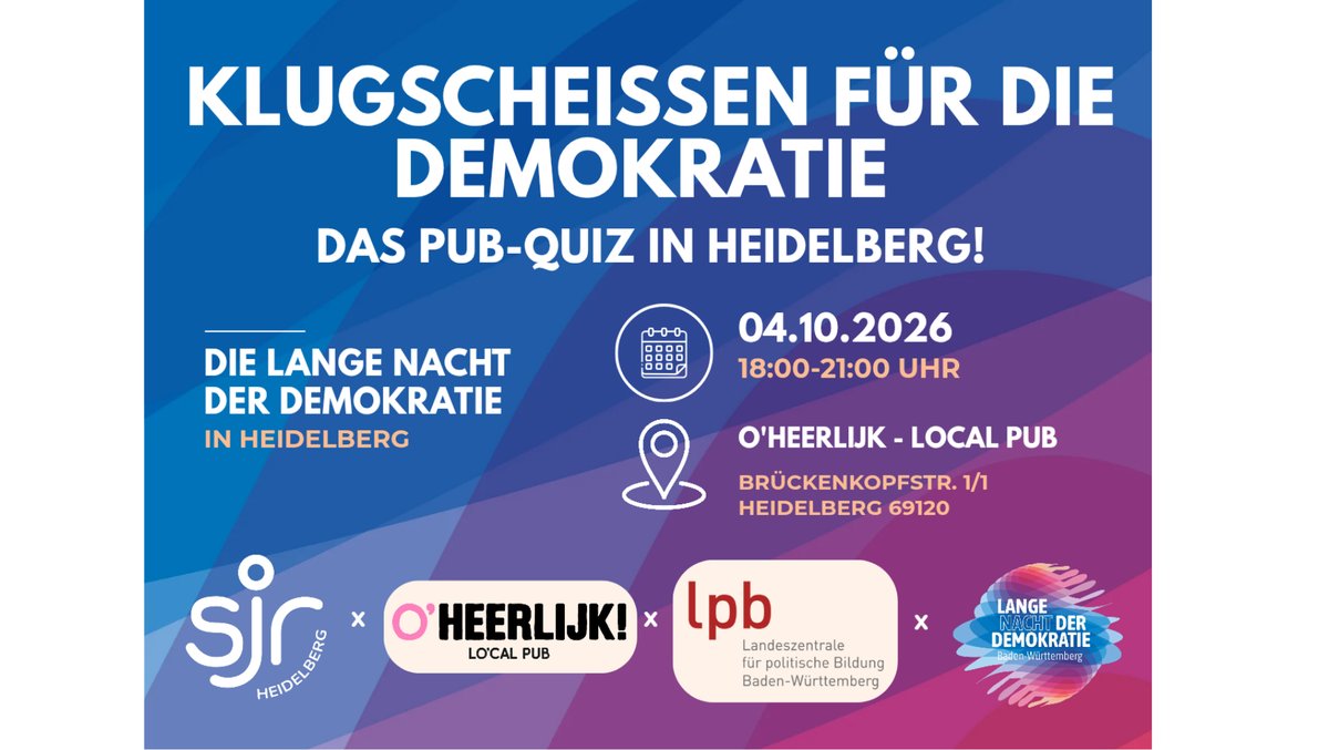 Klugscheißen für die Demokratie – Das PubQuiz in Heidelberg!
