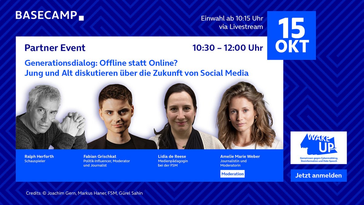WAKE UP! Generationendialog: Offline statt Online? Jung und Alt diskutieren über die Zukunft von Social Media