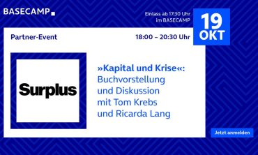 »Kapital und Krise«: Buchvorstellung und Diskussion mit Tom Krebs und Ricarda Lang